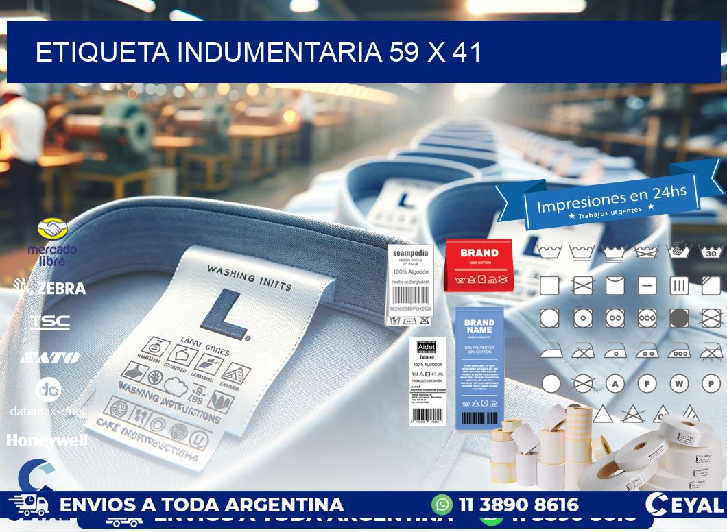 ETIQUETA INDUMENTARIA 59 x 41