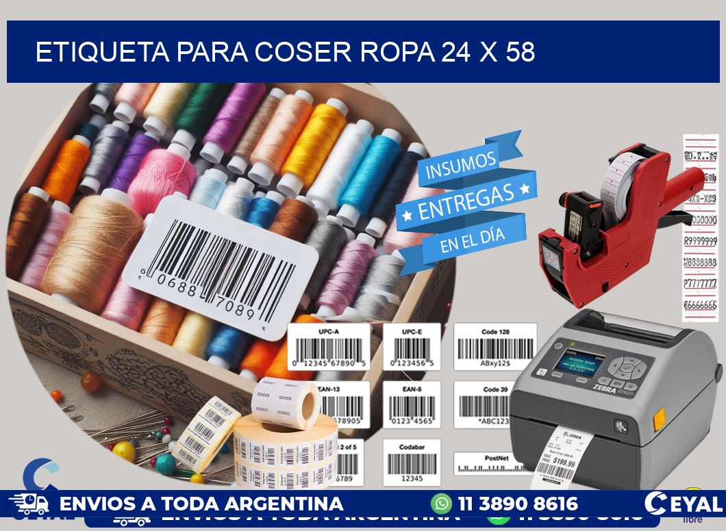 ETIQUETA PARA COSER ROPA 24 x 58