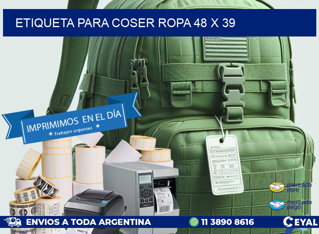 ETIQUETA PARA COSER ROPA 48 x 39