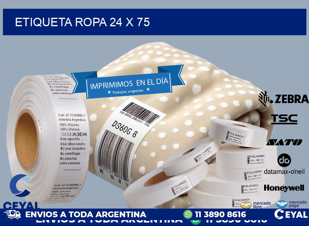 ETIQUETA ROPA 24 x 75