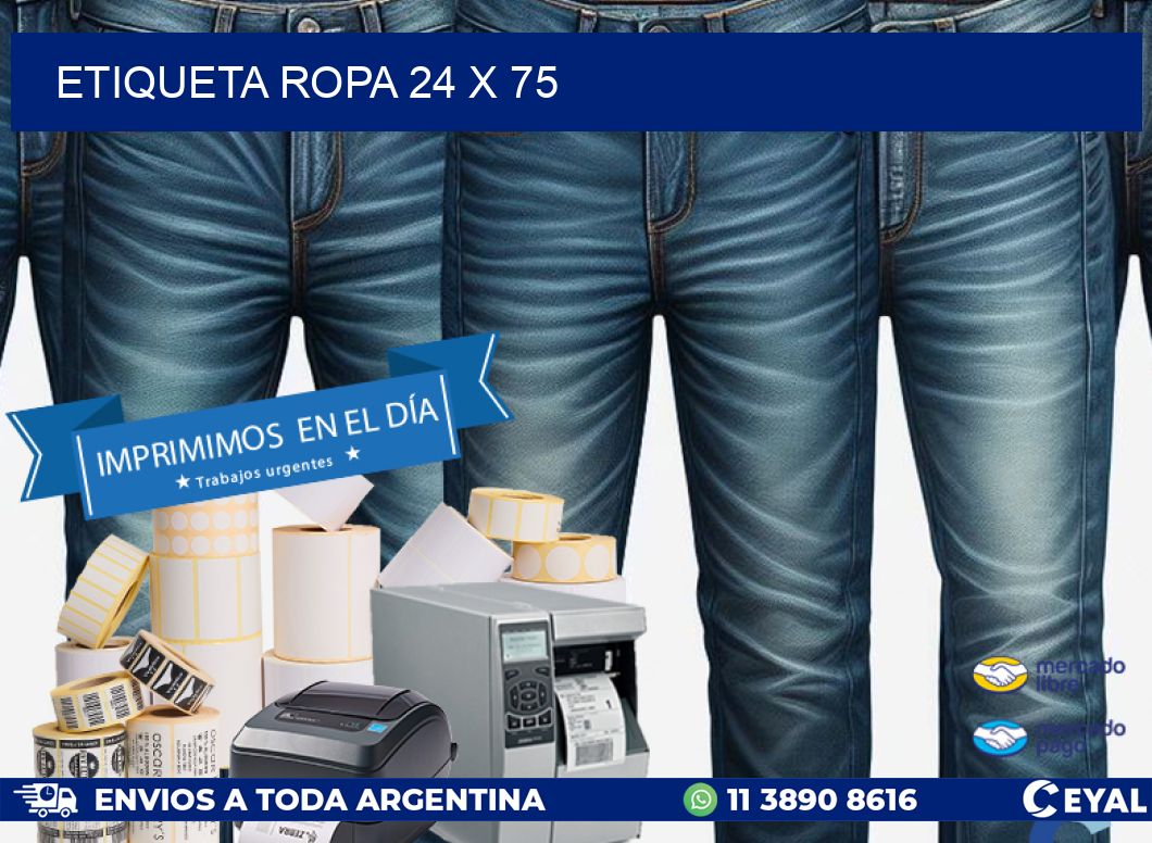 ETIQUETA ROPA 24 x 75