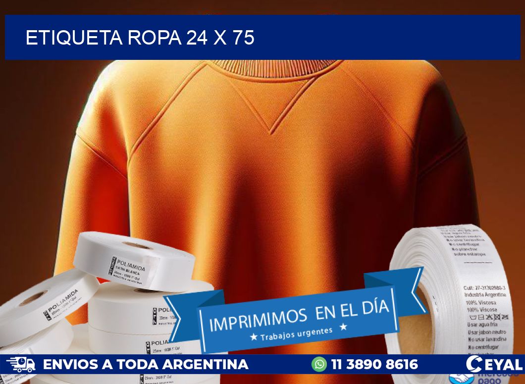 ETIQUETA ROPA 24 x 75