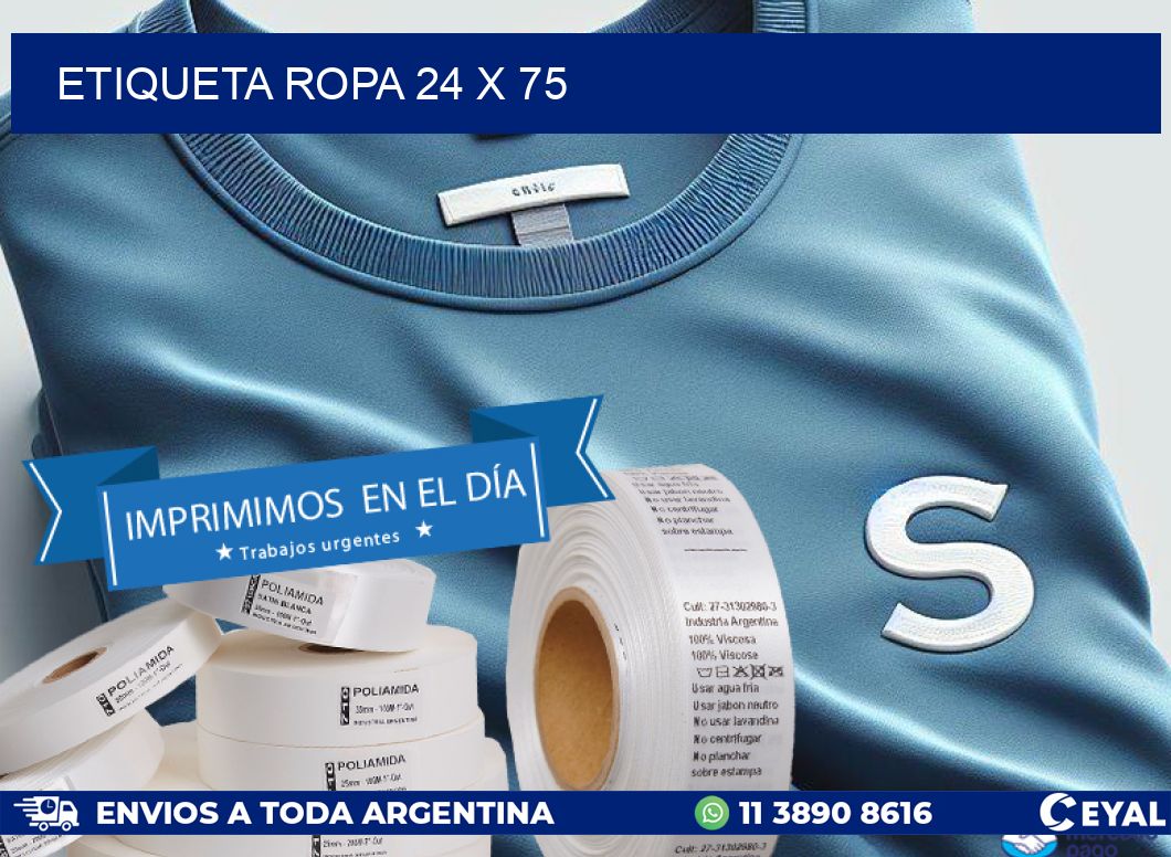 ETIQUETA ROPA 24 x 75