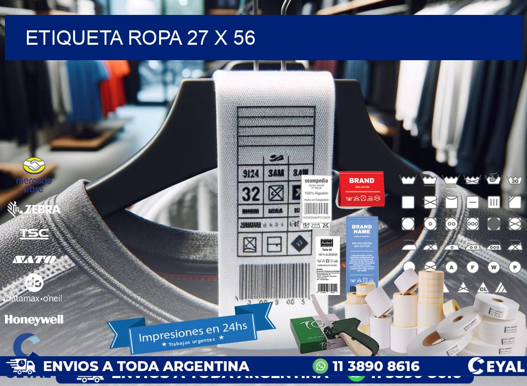 ETIQUETA ROPA 27 x 56
