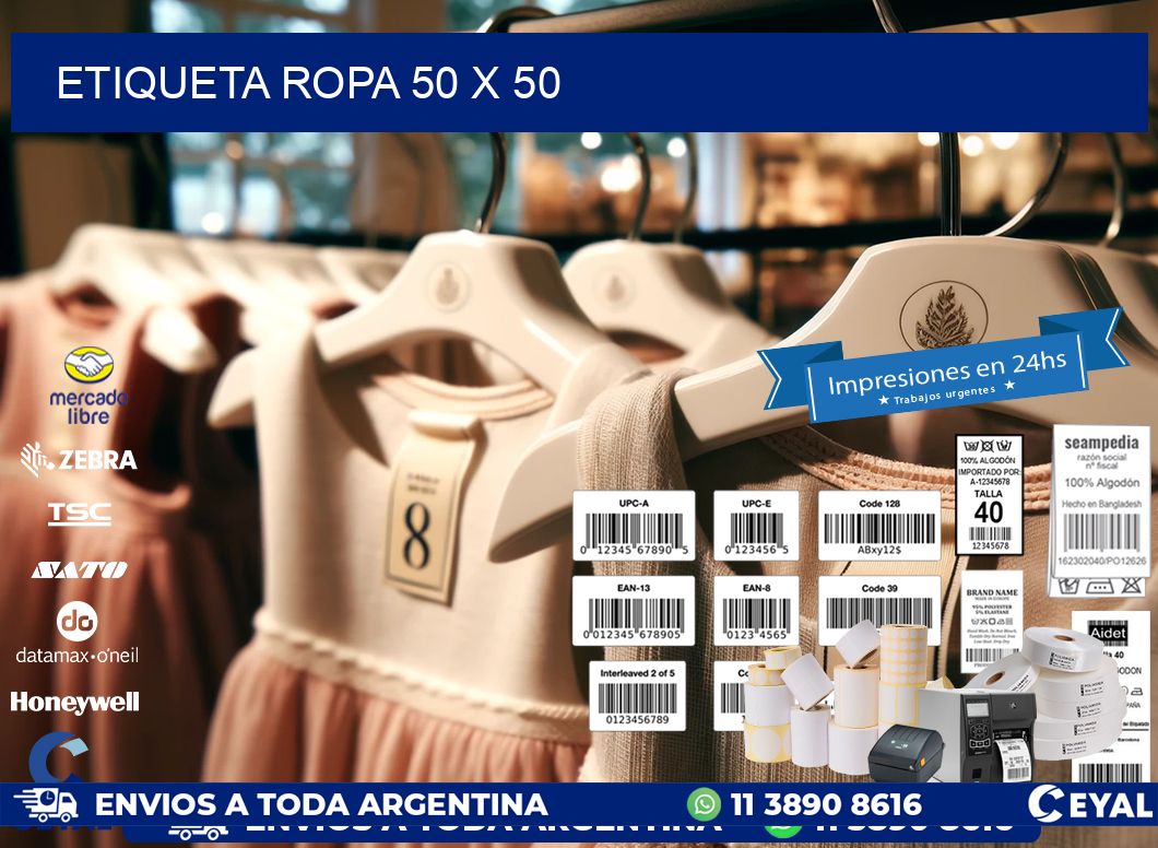 ETIQUETA ROPA 50 x 50