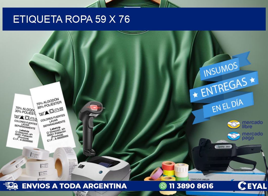 ETIQUETA ROPA 59 x 76