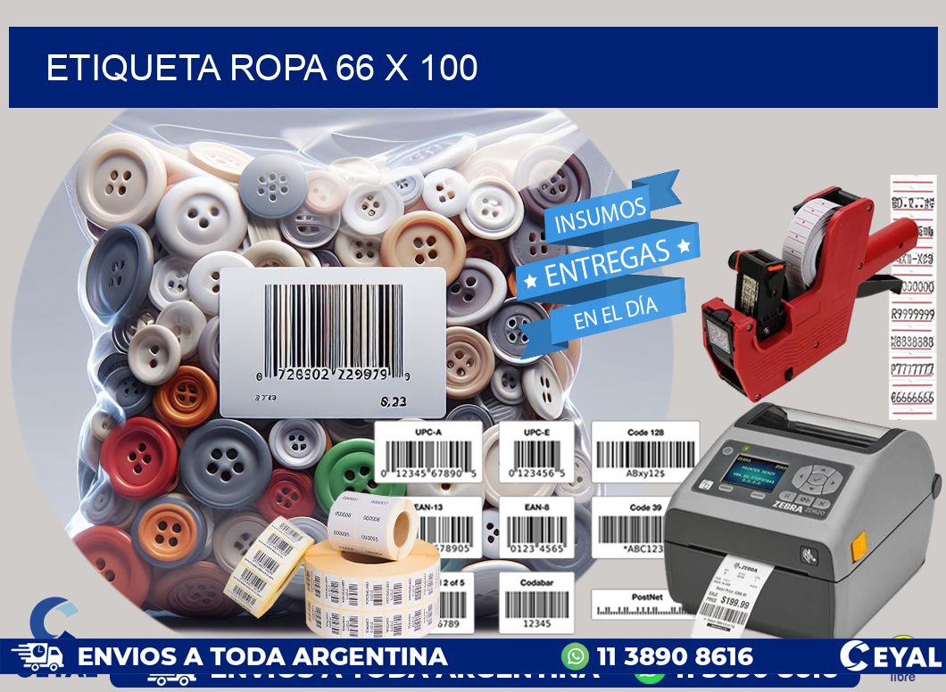 ETIQUETA ROPA 66 x 100