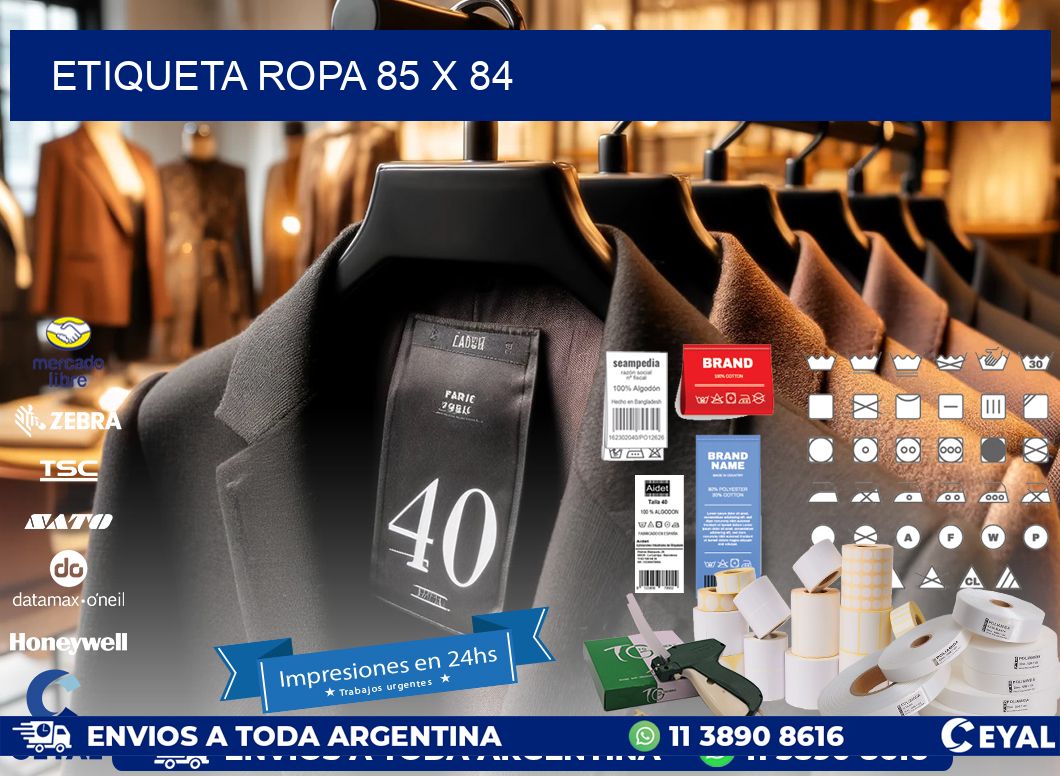 ETIQUETA ROPA 85 x 84