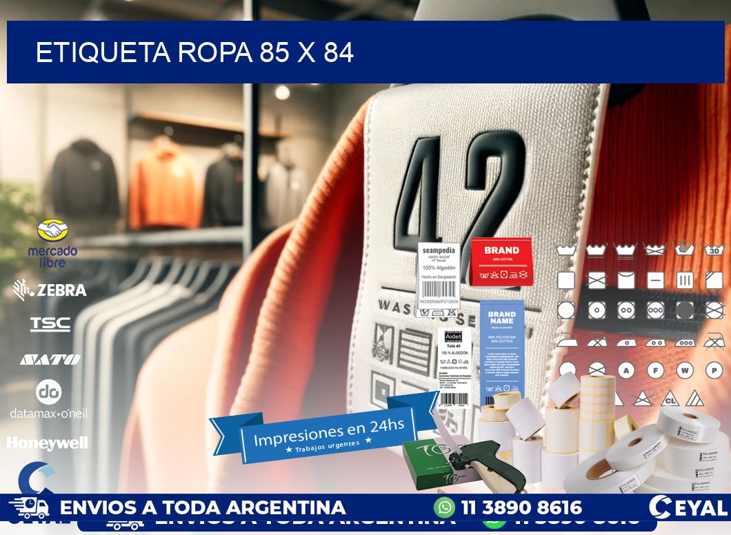 ETIQUETA ROPA 85 x 84