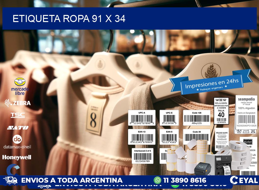ETIQUETA ROPA 91 x 34
