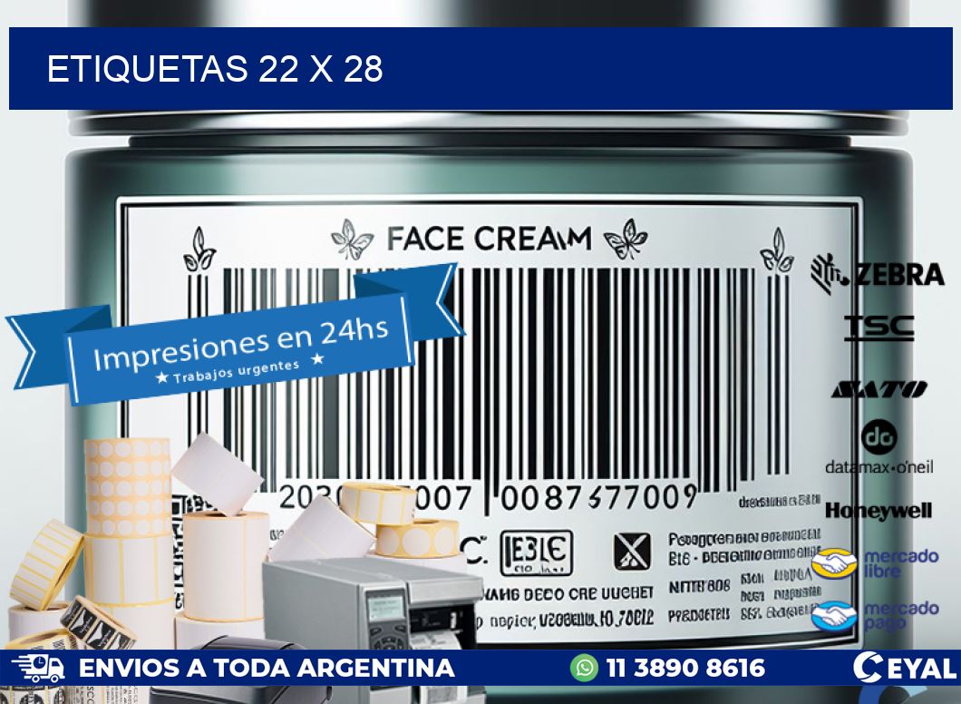 ETIQUETAS 22 x 28