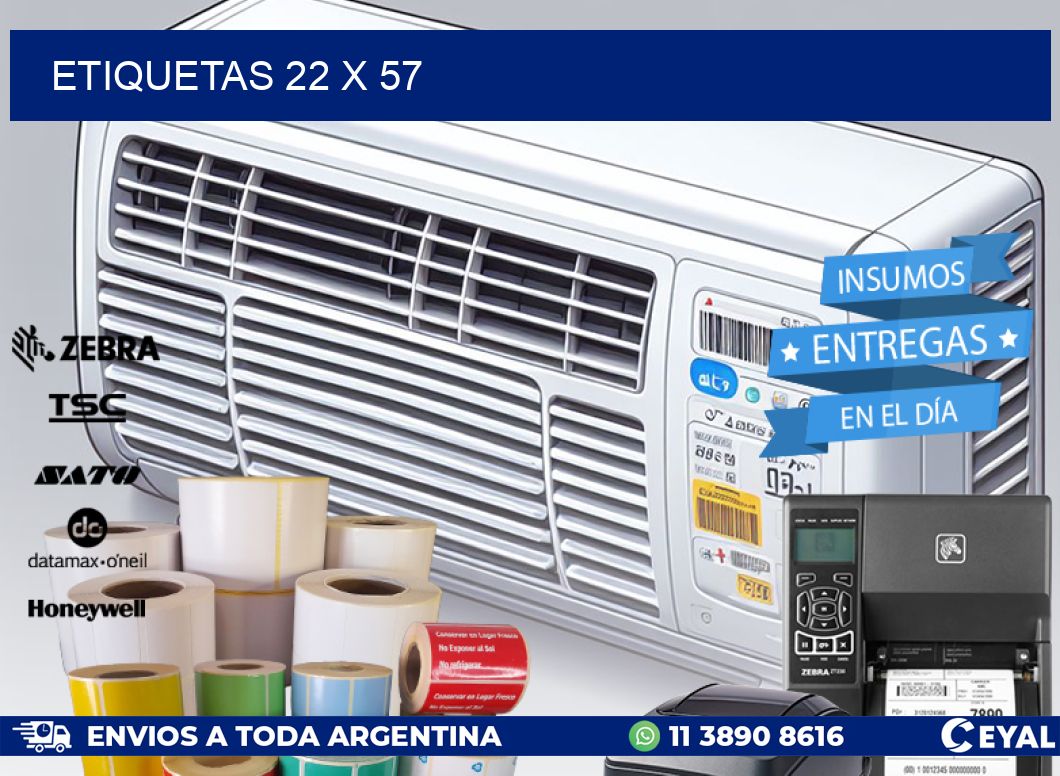 ETIQUETAS 22 x 57