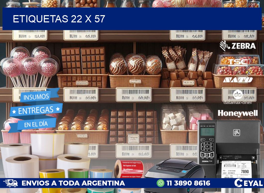 ETIQUETAS 22 x 57