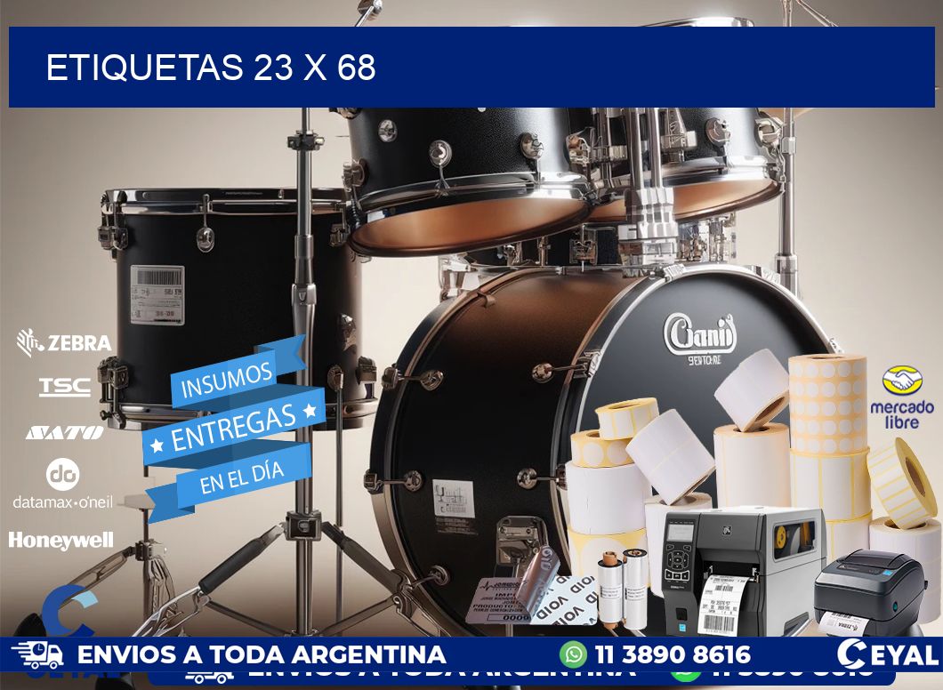 ETIQUETAS 23 x 68