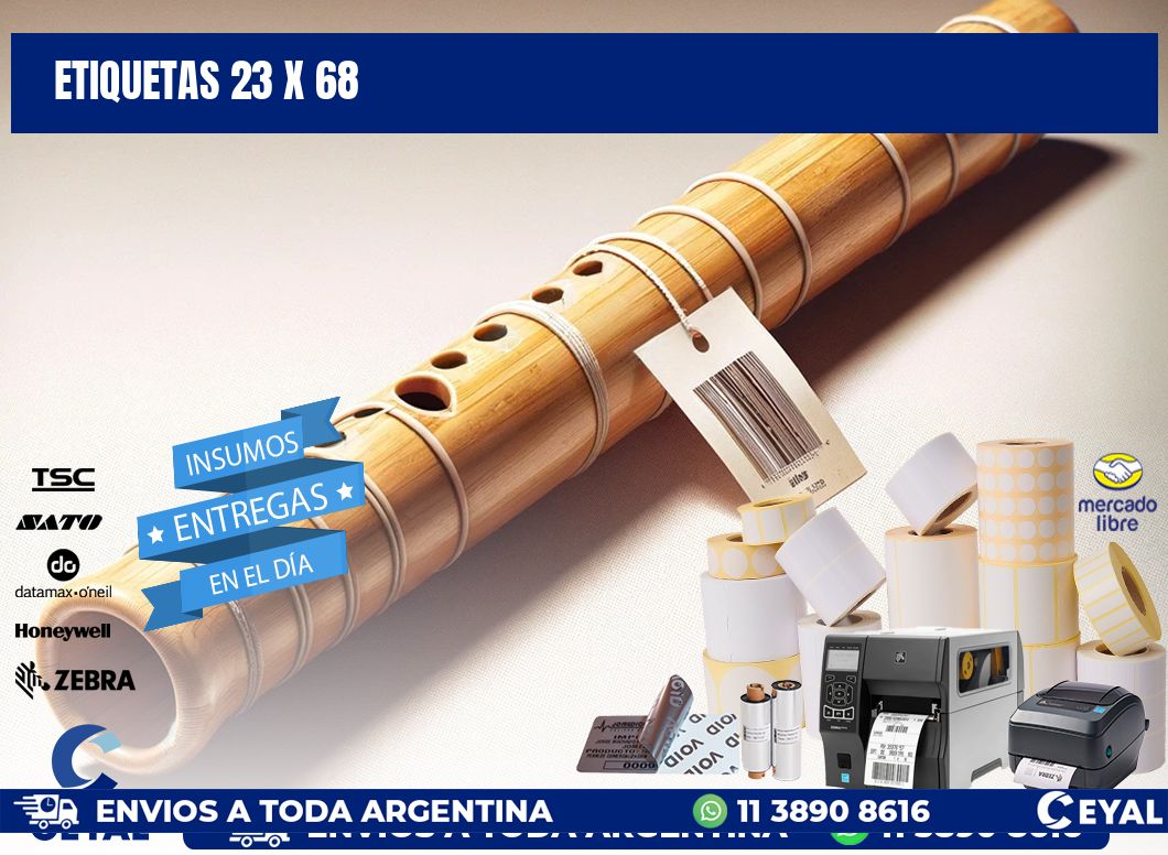 ETIQUETAS 23 x 68