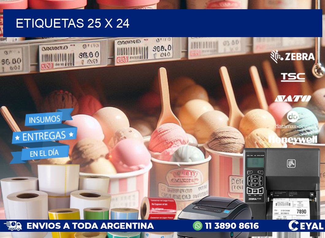 ETIQUETAS 25 x 24