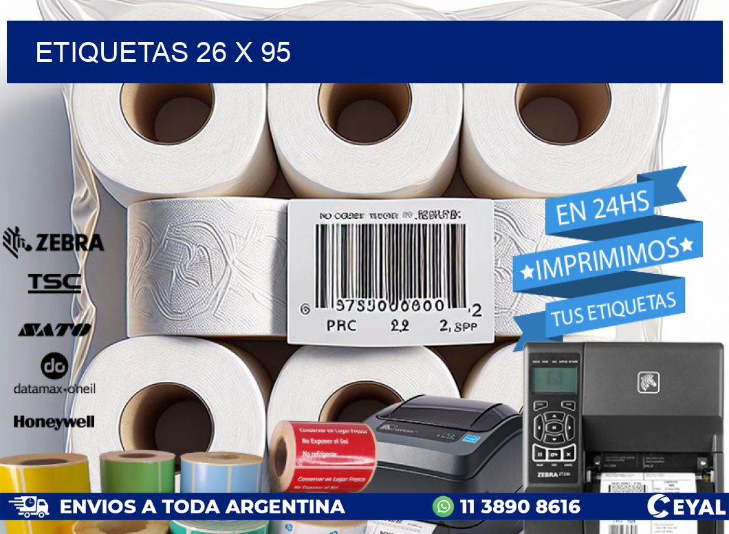 ETIQUETAS 26 x 95