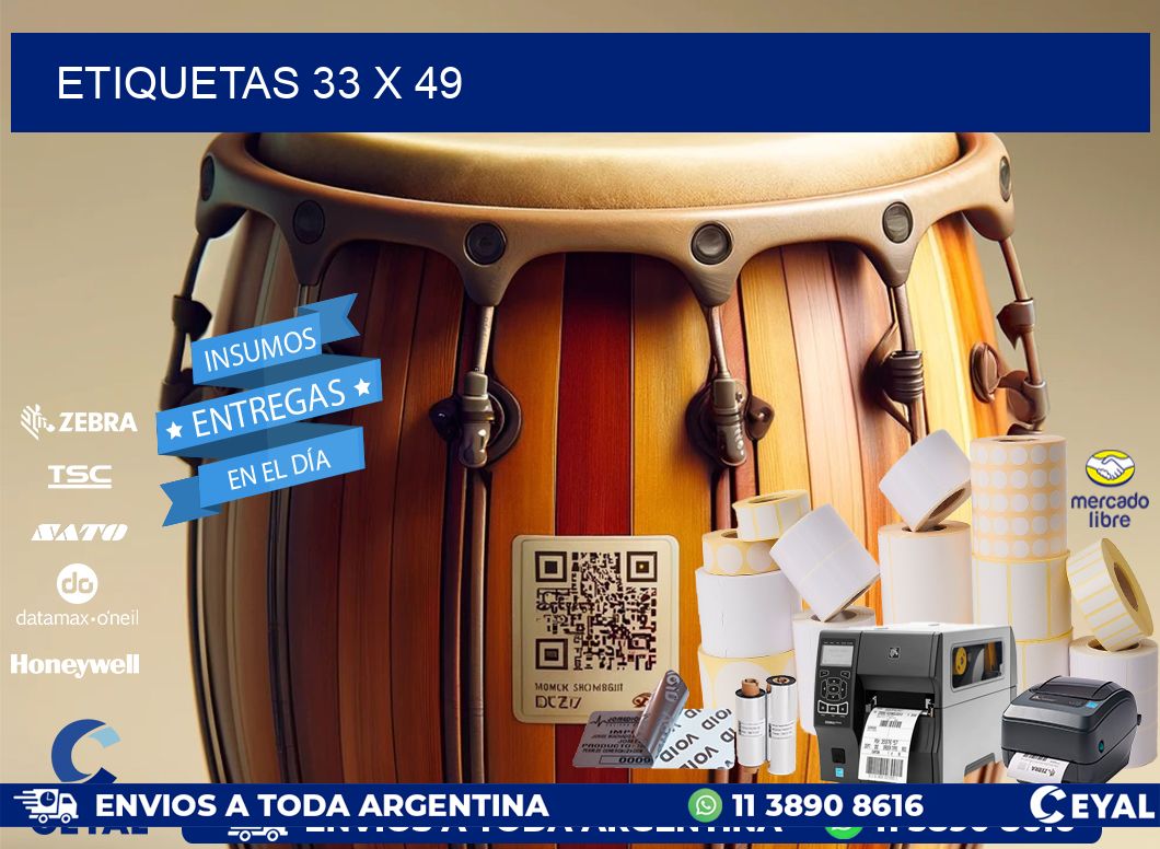 ETIQUETAS 33 x 49