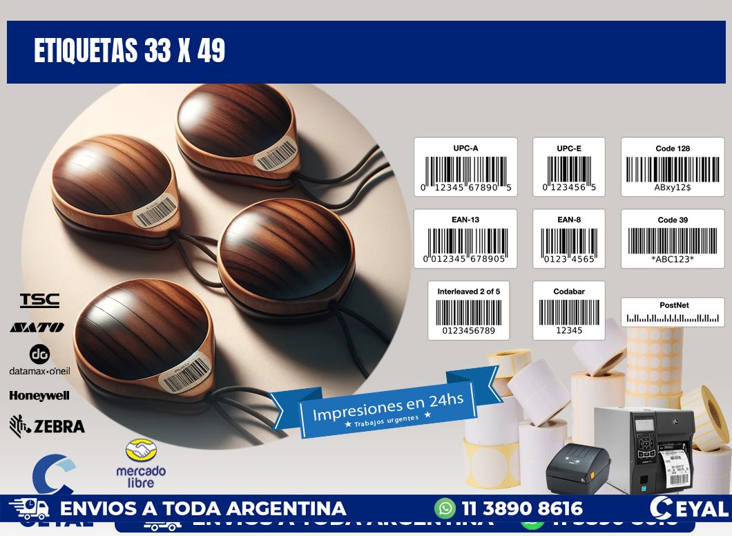 ETIQUETAS 33 x 49