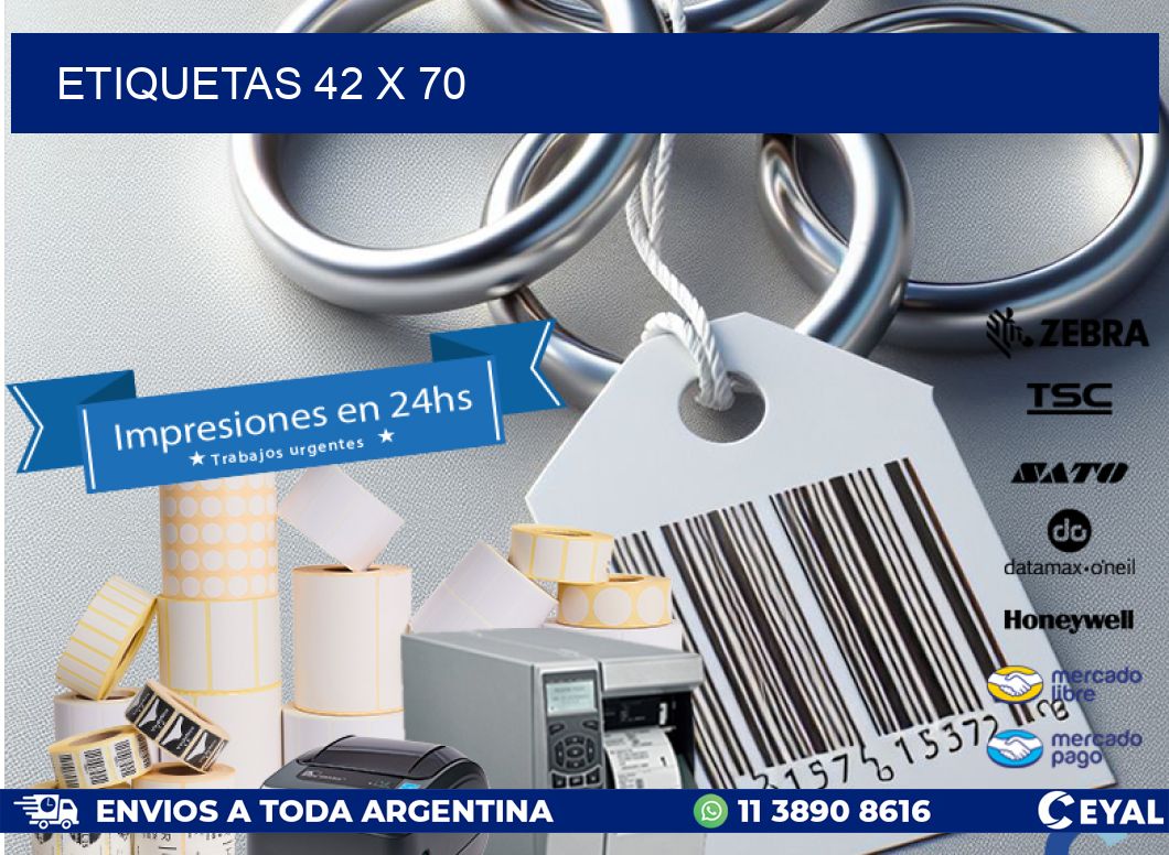 ETIQUETAS 42 x 70