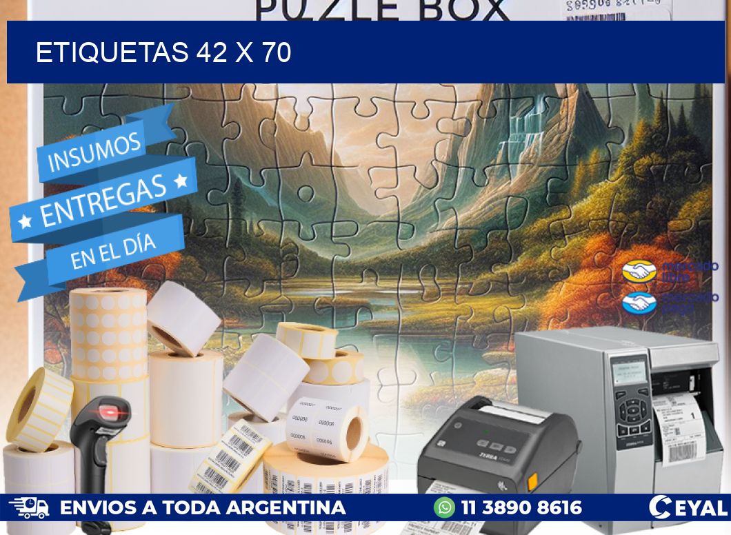 ETIQUETAS 42 x 70