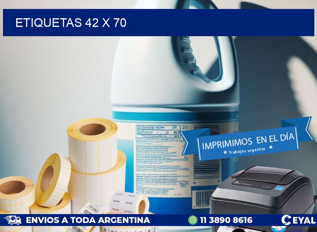 ETIQUETAS 42 x 70