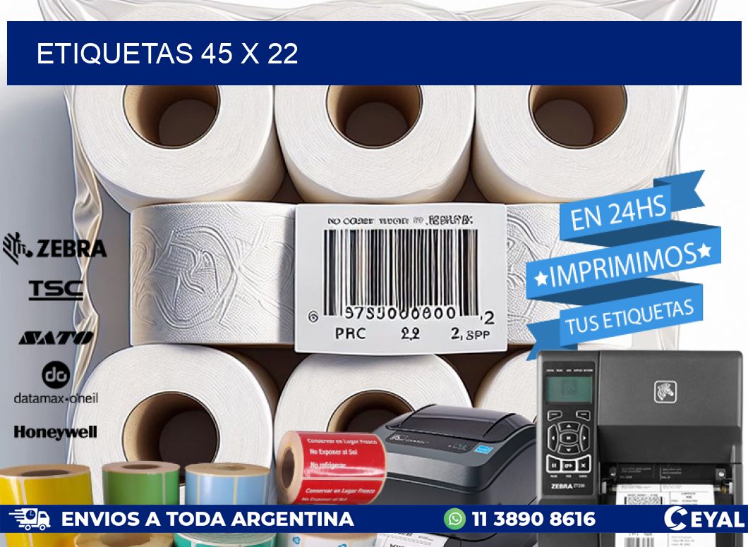 ETIQUETAS 45 x 22
