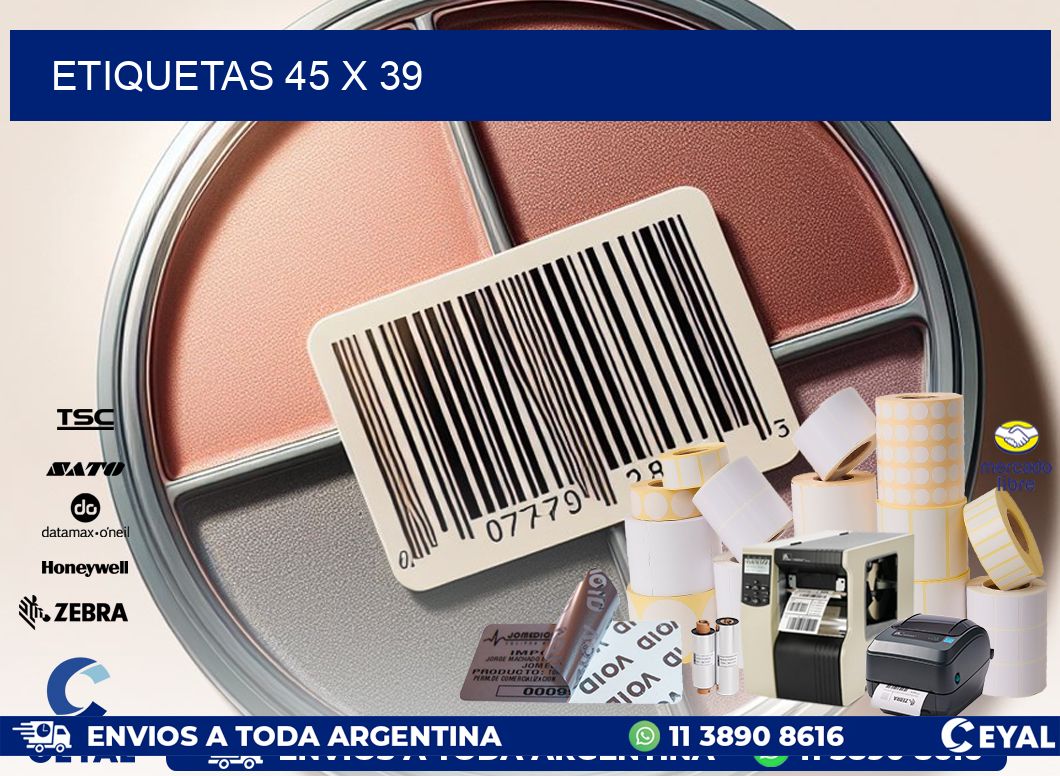 ETIQUETAS 45 x 39