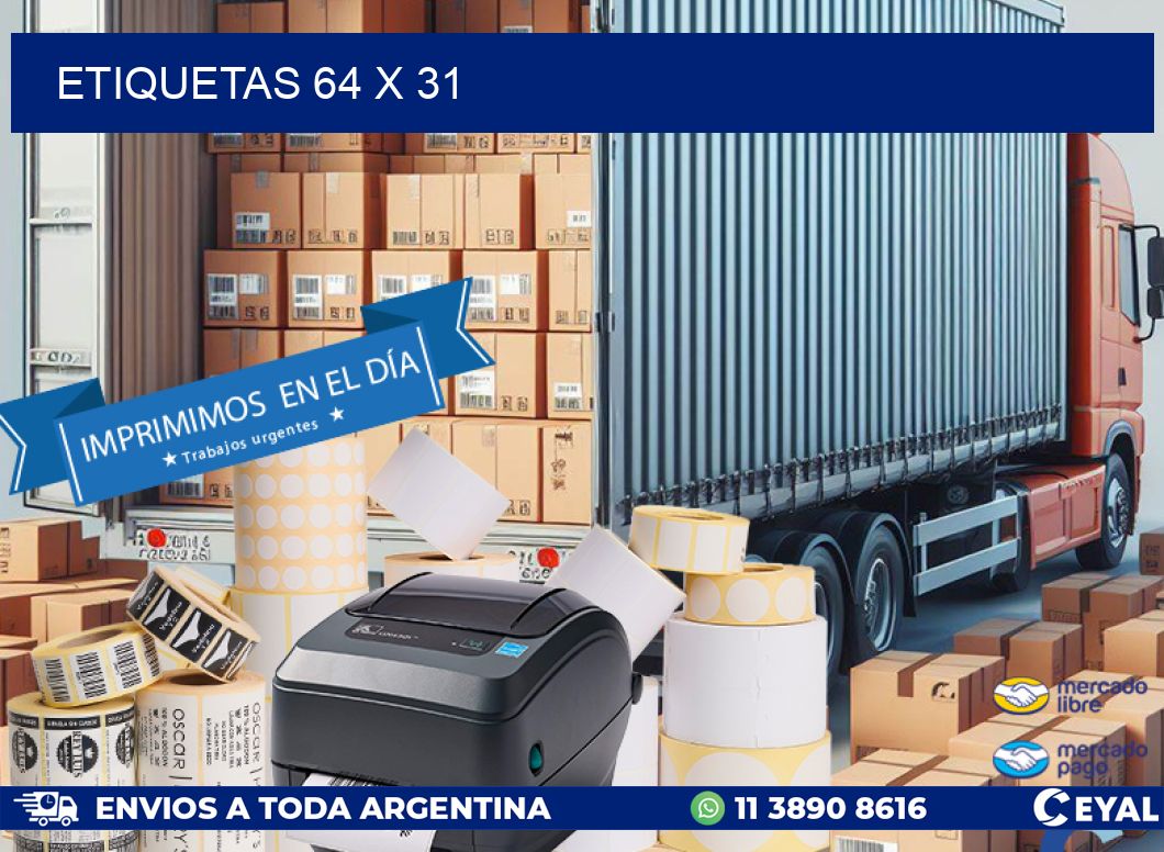 ETIQUETAS 64 x 31