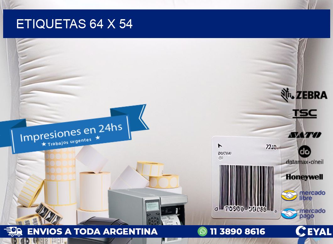 ETIQUETAS 64 x 54