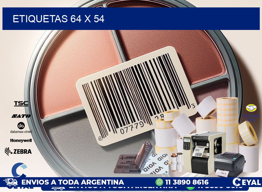 ETIQUETAS 64 x 54