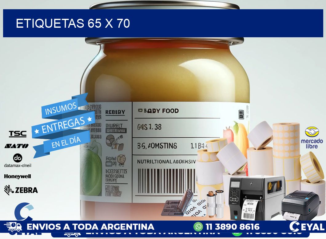 ETIQUETAS 65 x 70