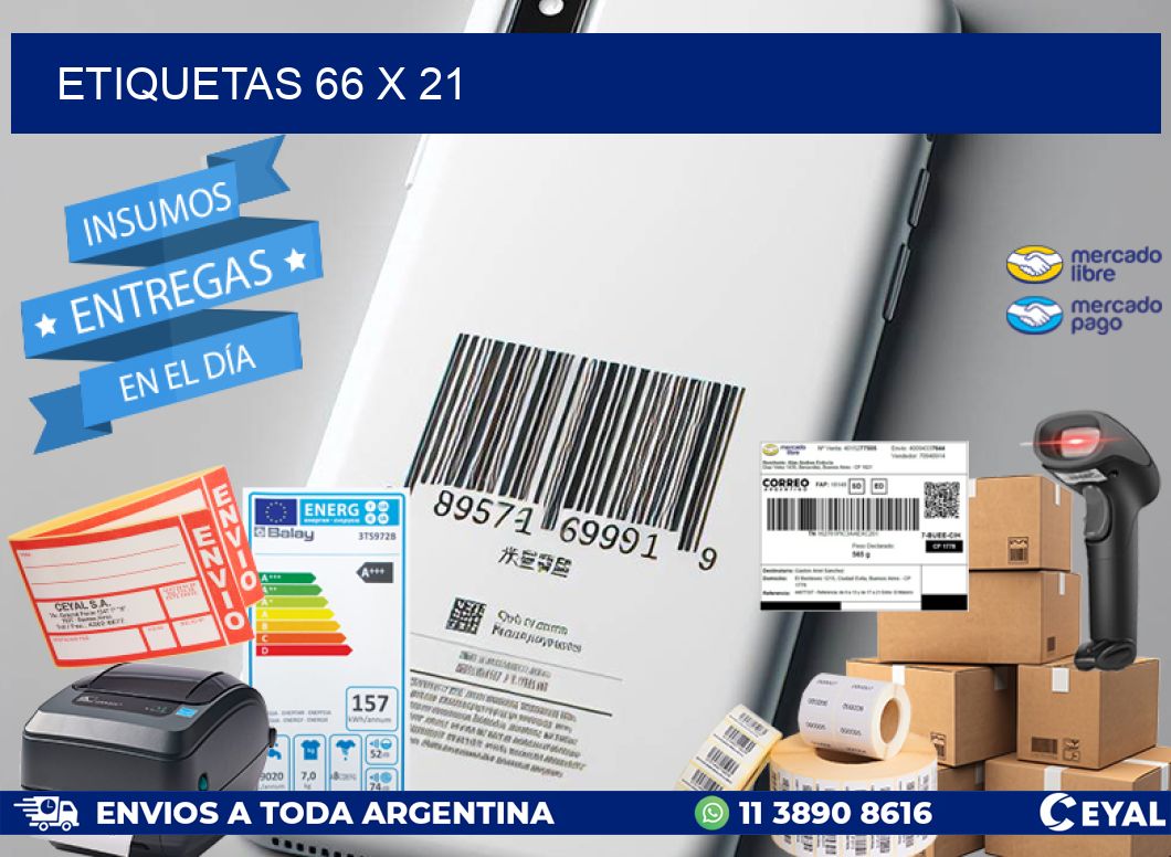 ETIQUETAS 66 x 21