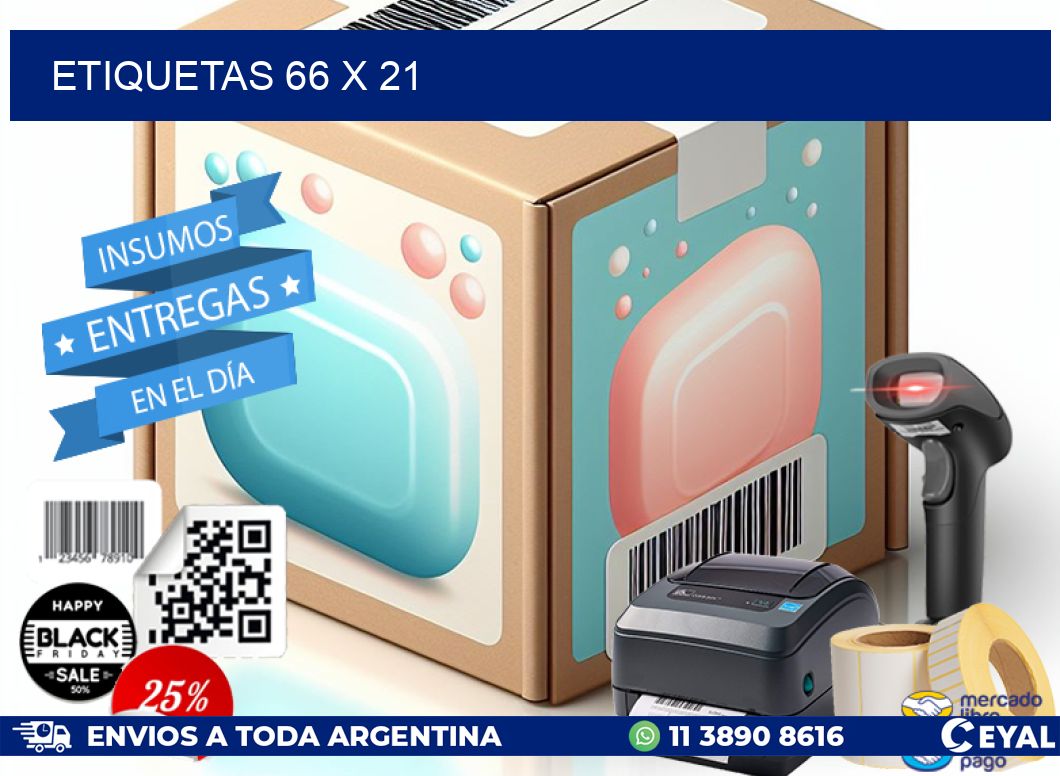 ETIQUETAS 66 x 21