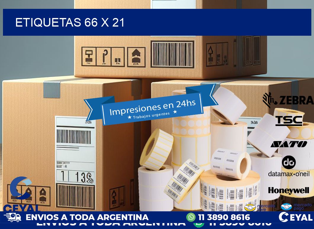 ETIQUETAS 66 x 21