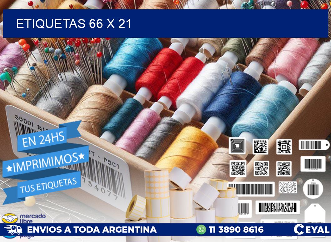 ETIQUETAS 66 x 21