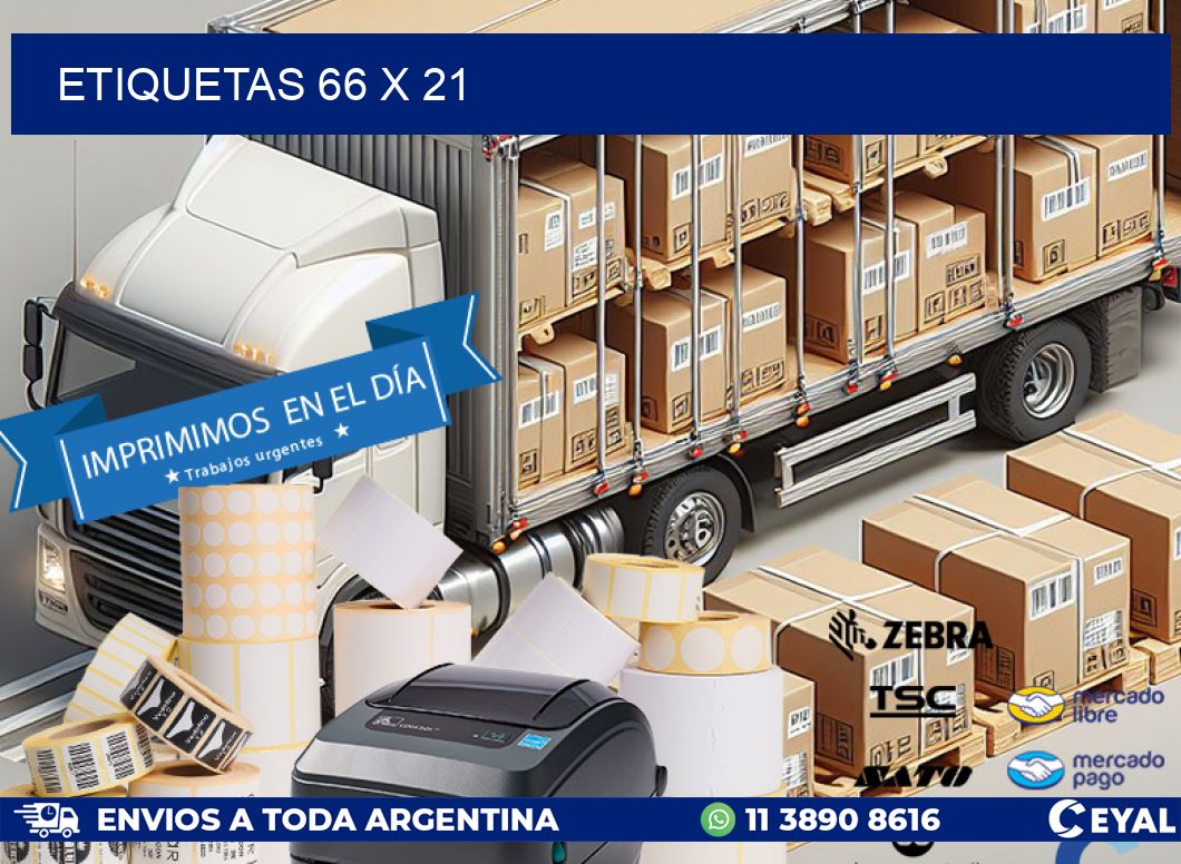 ETIQUETAS 66 x 21