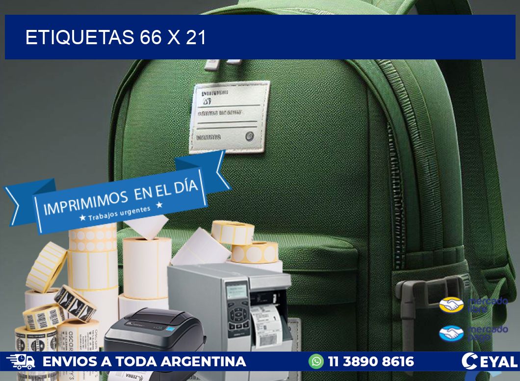 ETIQUETAS 66 x 21