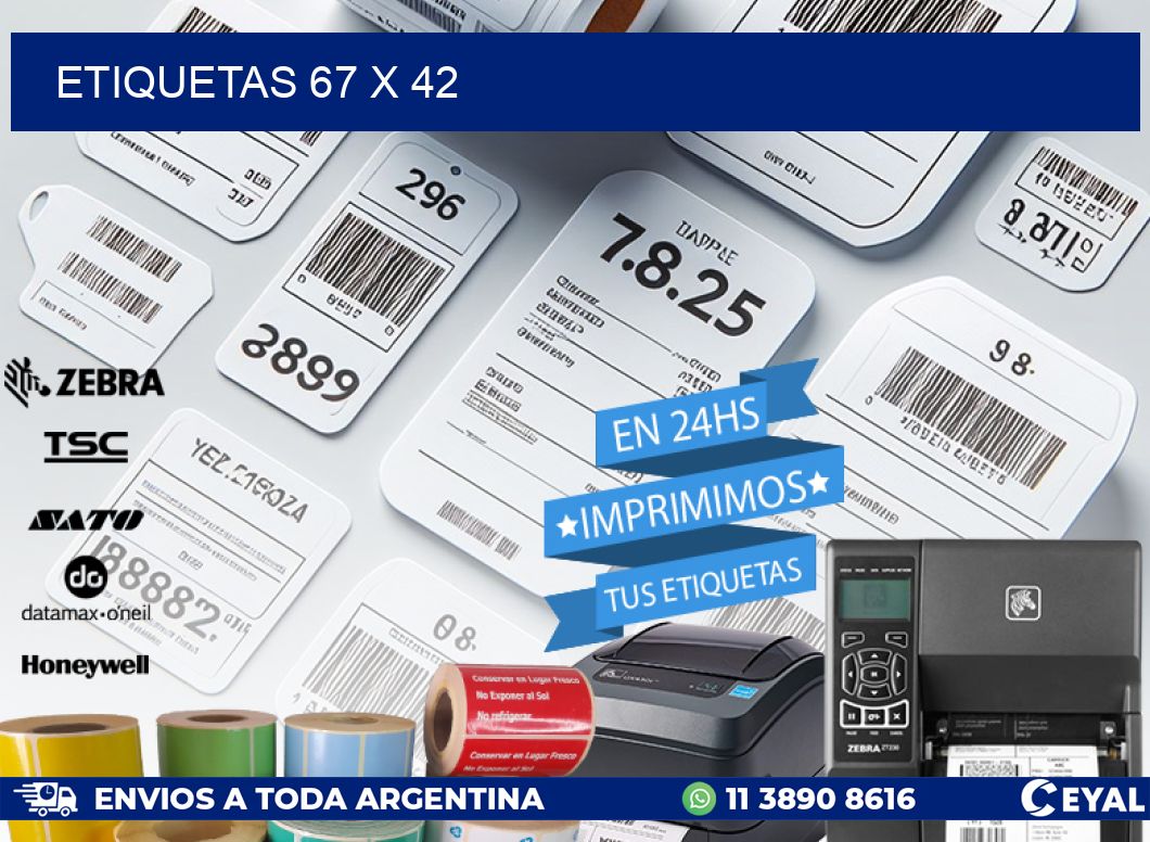ETIQUETAS 67 x 42