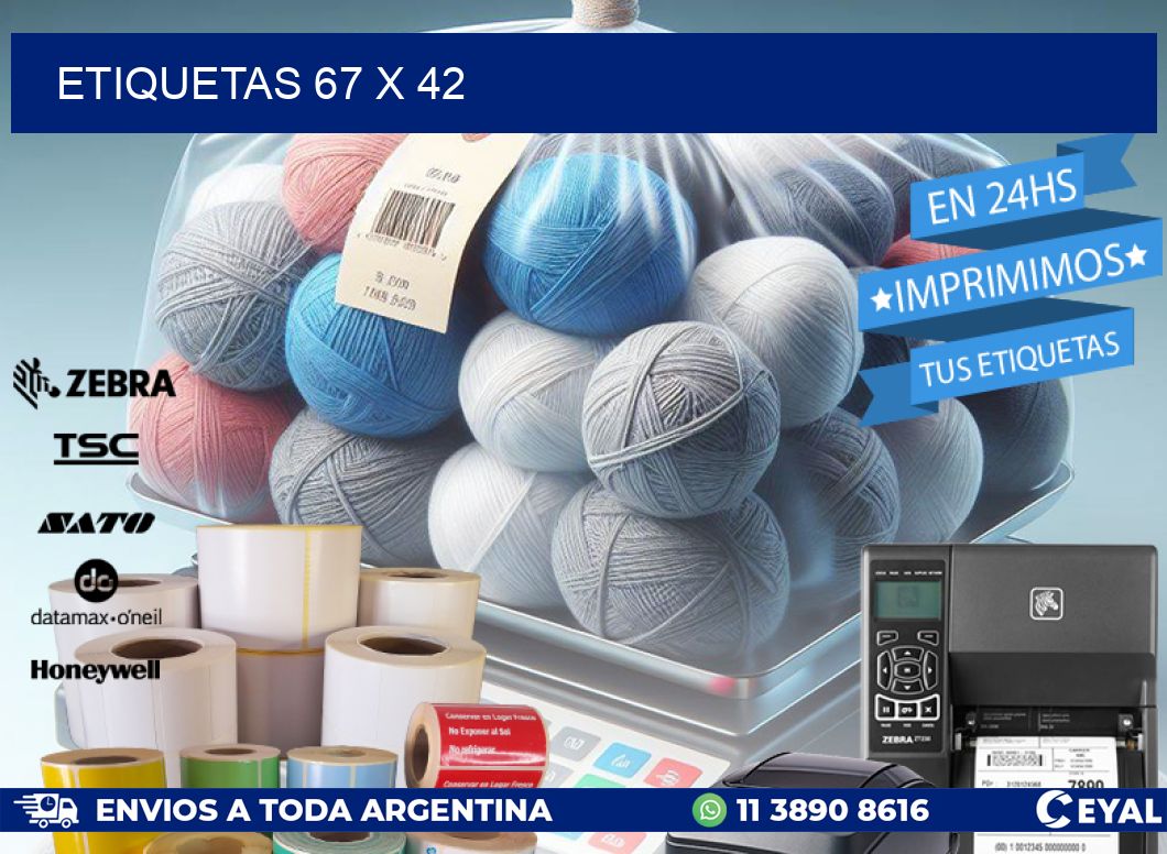 ETIQUETAS 67 x 42