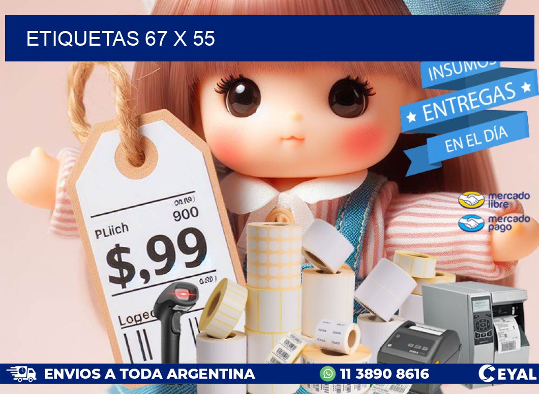 ETIQUETAS 67 x 55