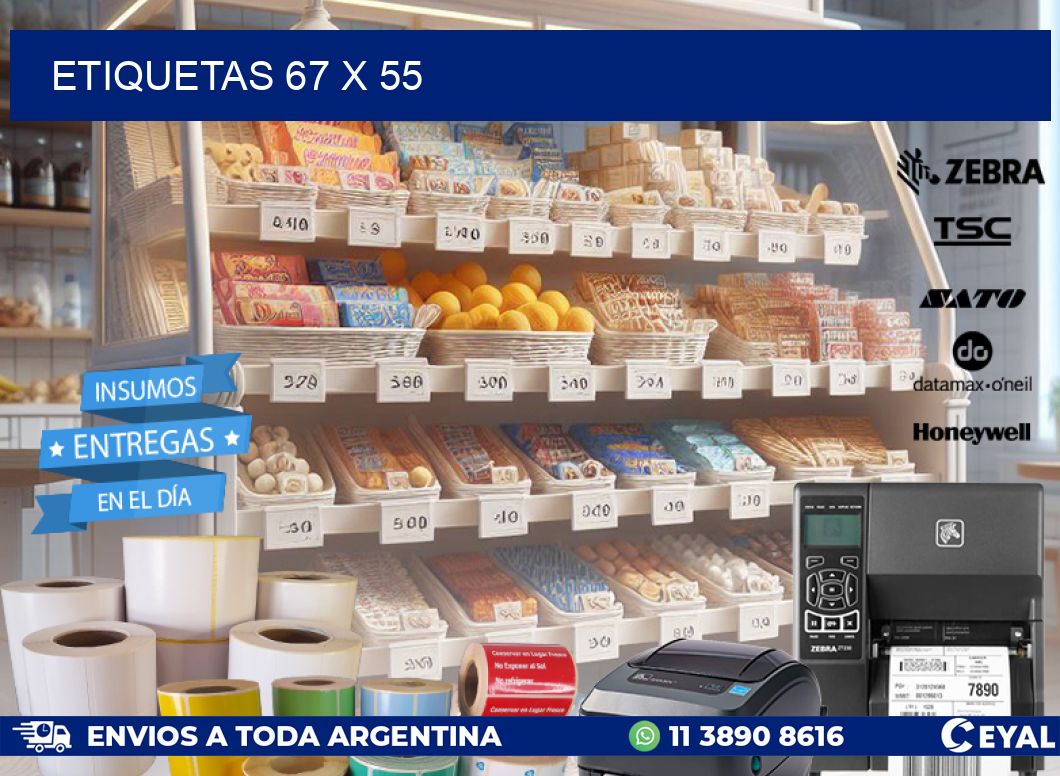 ETIQUETAS 67 x 55