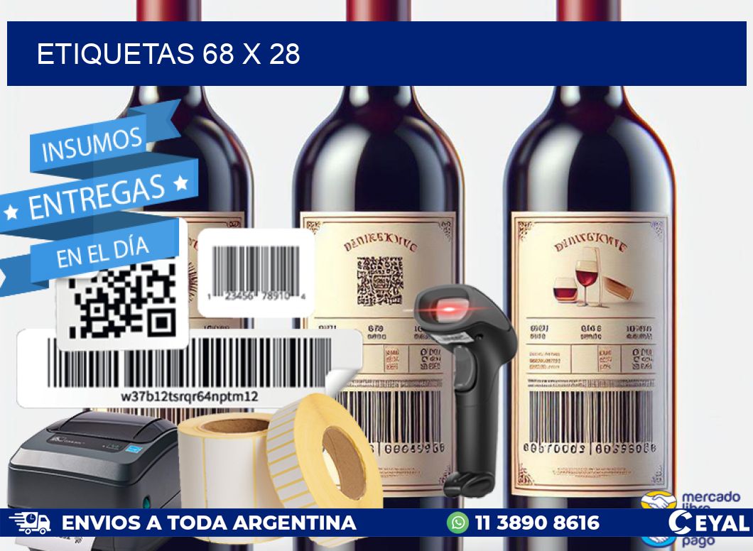 ETIQUETAS 68 x 28