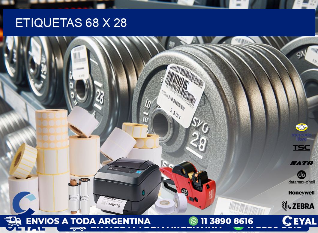 ETIQUETAS 68 x 28