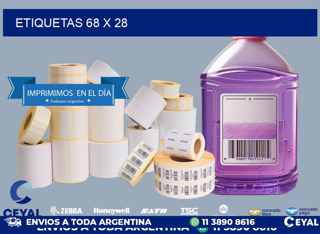 ETIQUETAS 68 x 28