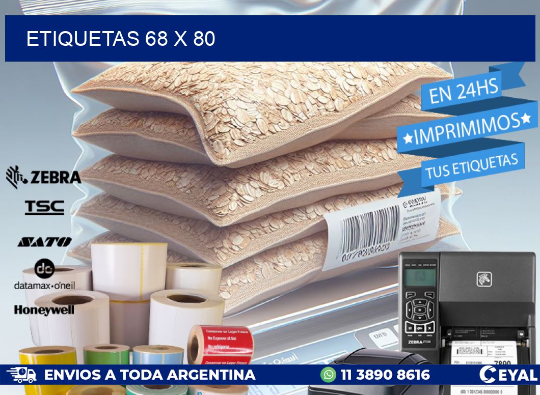 ETIQUETAS 68 x 80
