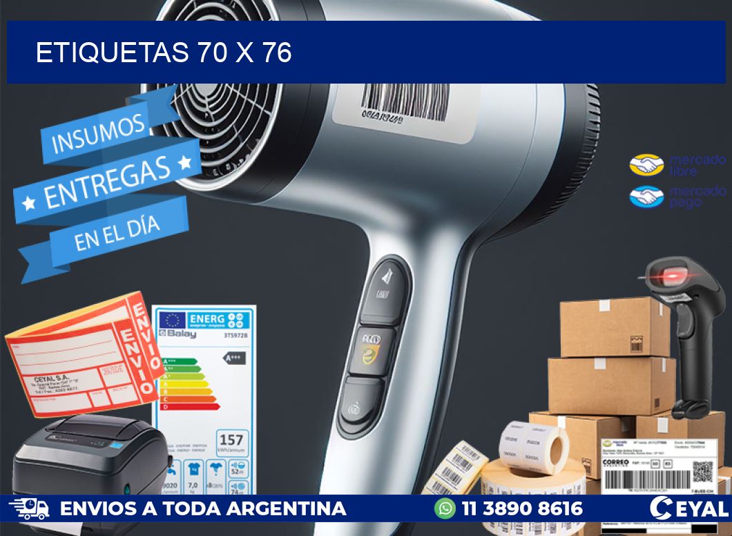 ETIQUETAS 70 x 76