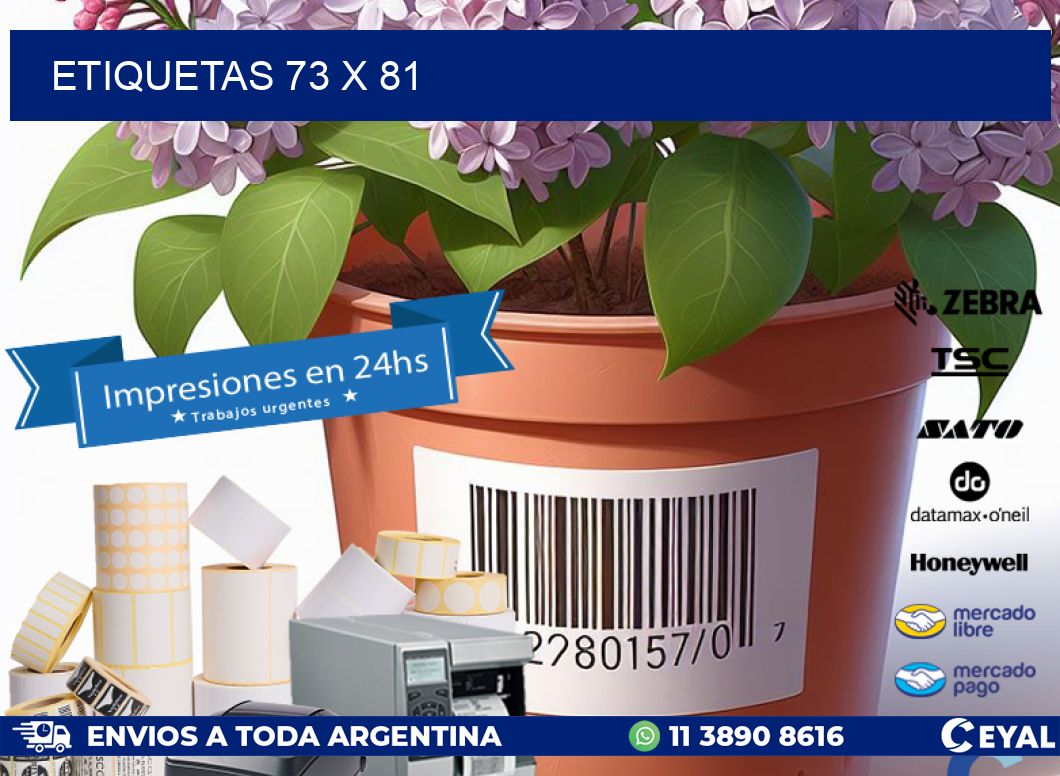 ETIQUETAS 73 x 81