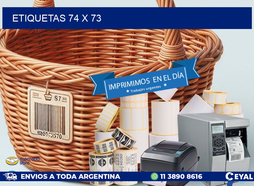 ETIQUETAS 74 x 73