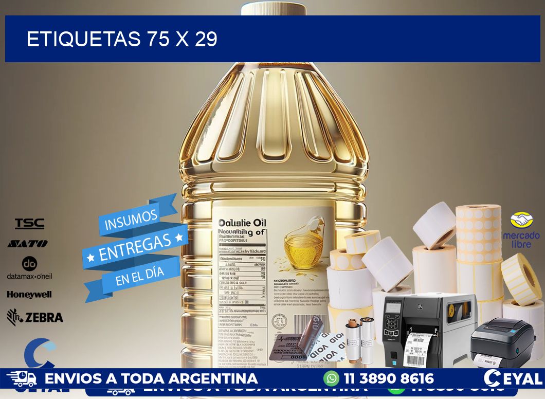 ETIQUETAS 75 x 29